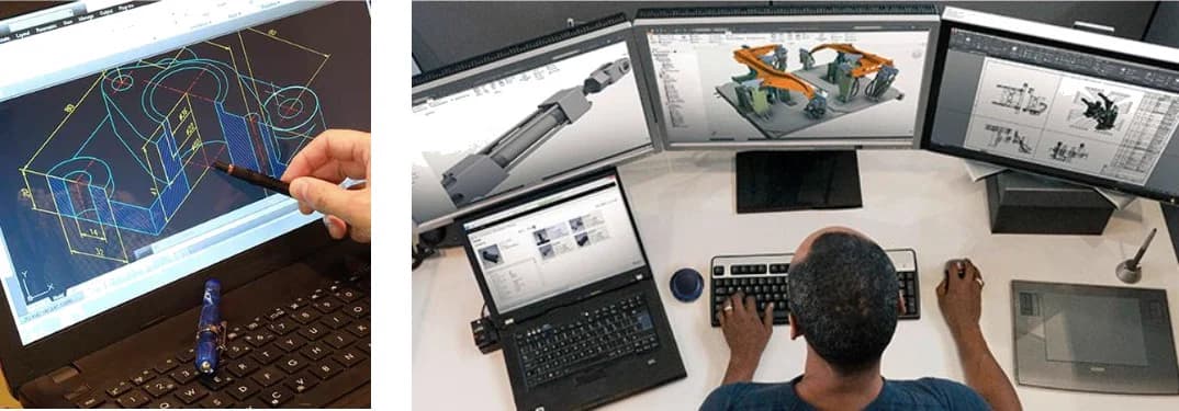 Photo From the first stroke to the computer-generated image