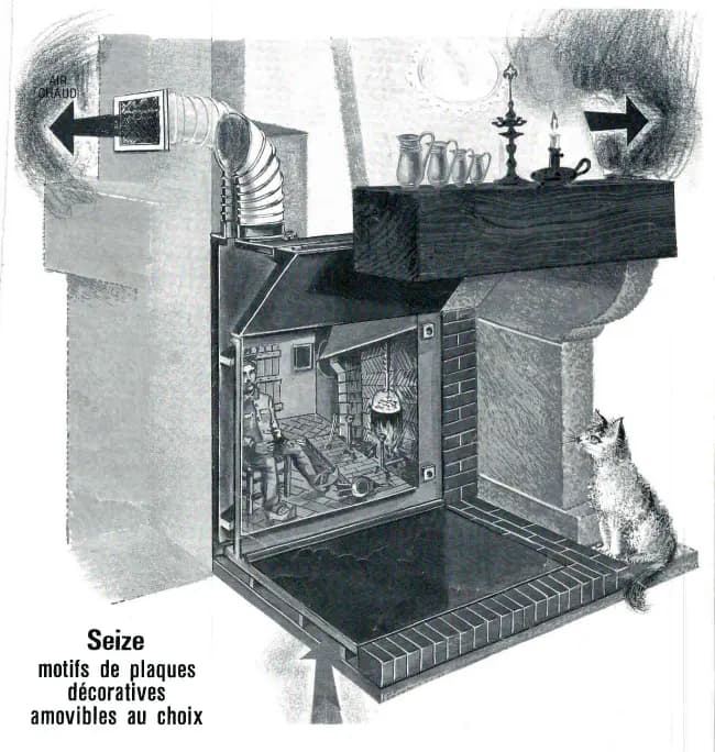 Heat recuperator for fireplace and stove