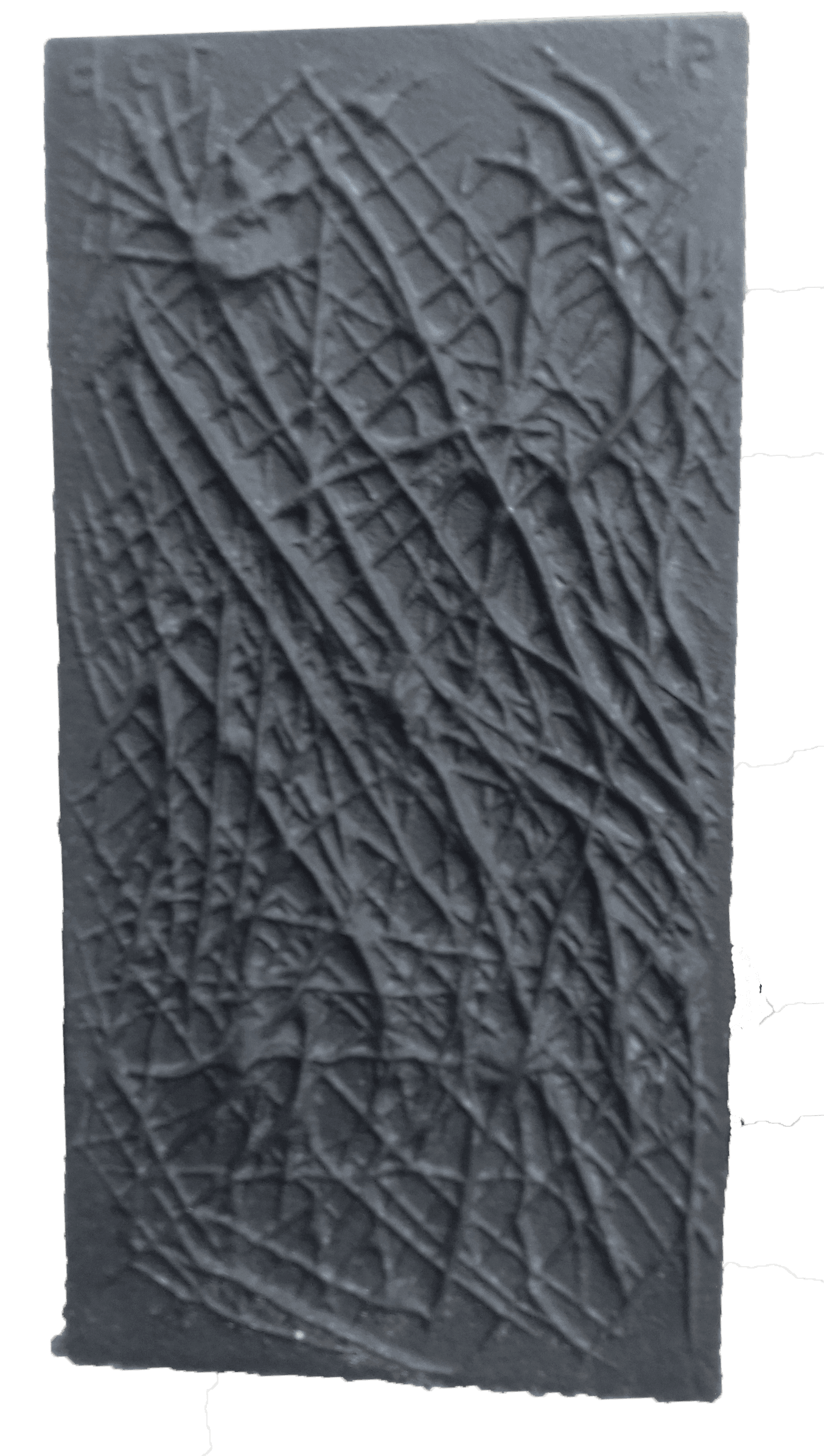 DECORATED CAST IRON CHIMNEY PLATE