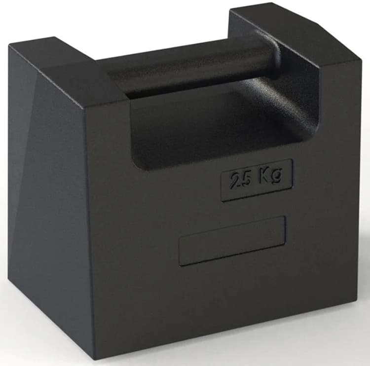 Ballast mass of 25 KG