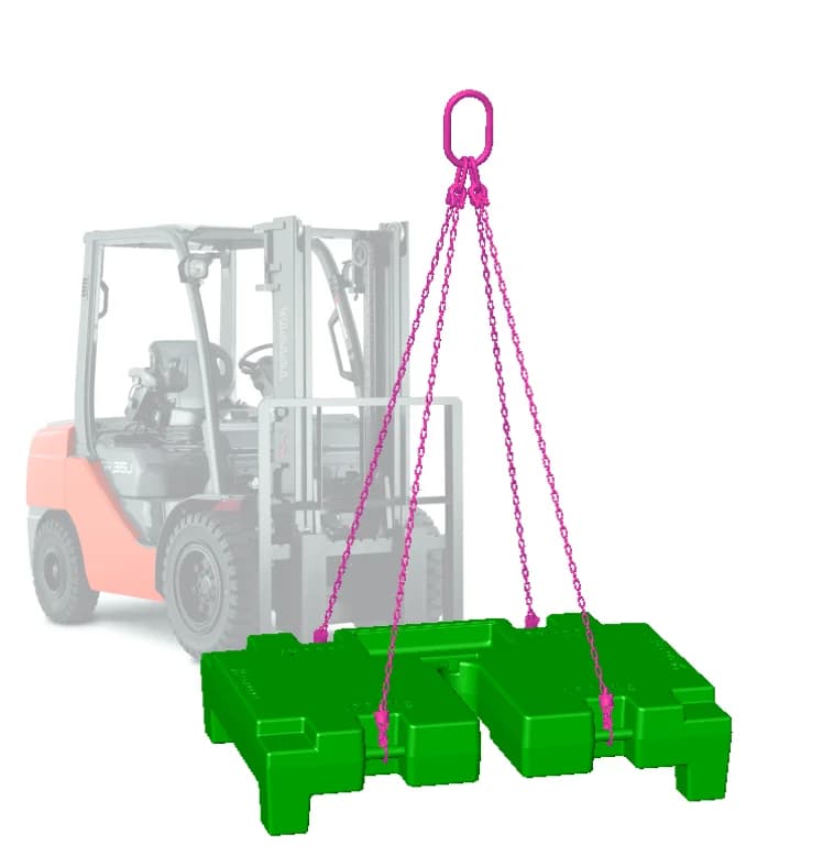 VGP ballast mass of 1000 KG