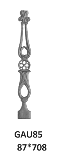 Balustrade, ornate cast iron railing