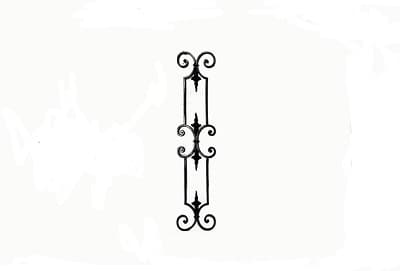 Cast iron baluster, railing