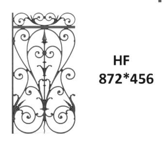 Balustrade, ornate cast iron railing