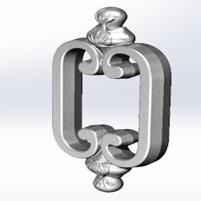 Balcony grille, cast iron guardrail — ref NW - Thumbnail 3