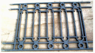 Balcony grille, cast iron guardrail — ref RG - Thumbnail 2