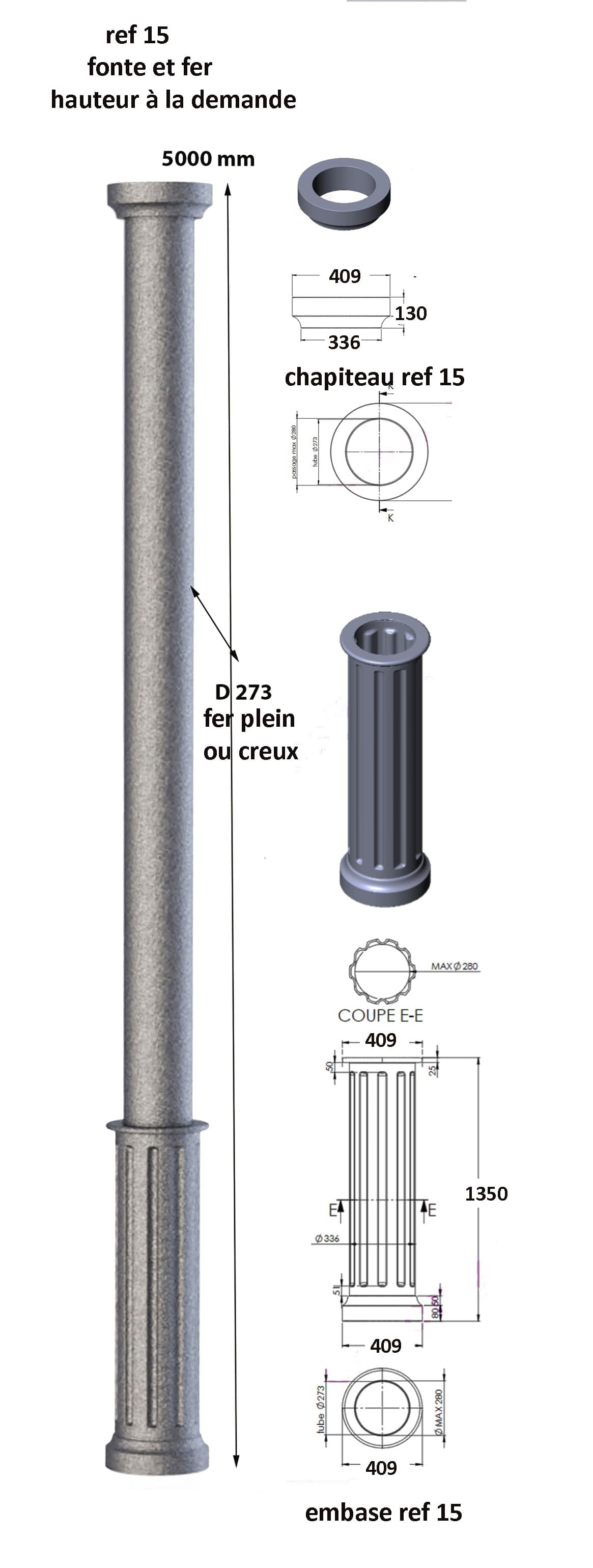 Column, cast iron pillar - Thumbnail 2