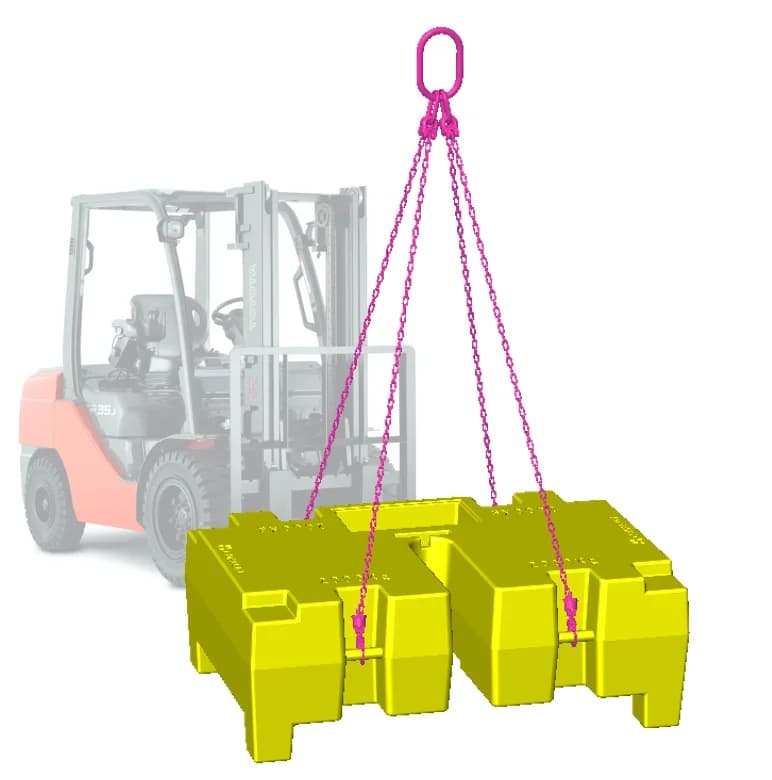 VGP ballast mass of 2000 KG