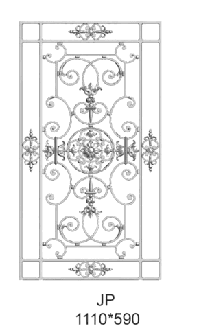 Wrought iron grille - Reference JP