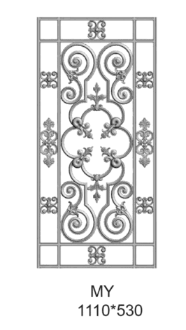 Wrought iron grille - Reference MY
