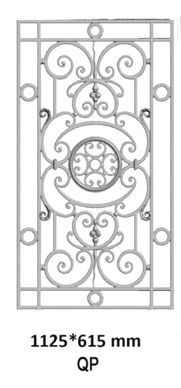Cast Iron Door Grille — Reference QP - Thumbnail 2