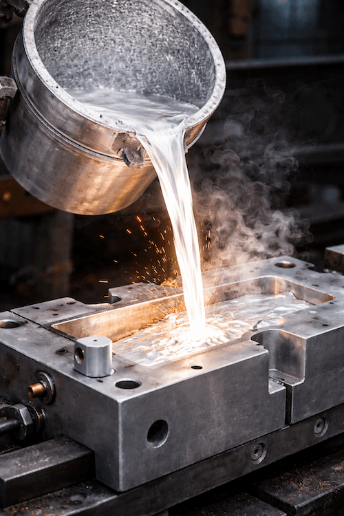 Aluminum permanent mold casting