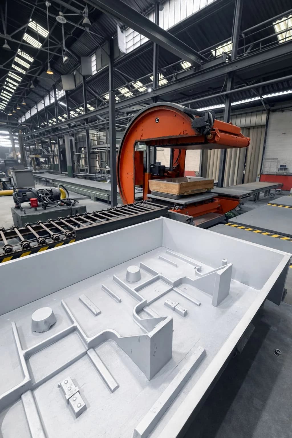No-bake sand molding
