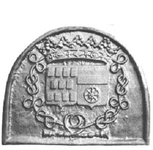 Coat of arms of the Marquis of Lavardin and Marguerite de Rostaing