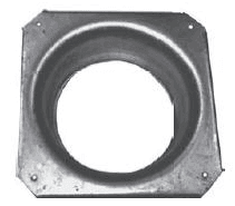 Aluminum housing for square air vent