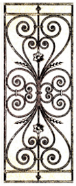 Cast Iron Door Grille — Reference OL