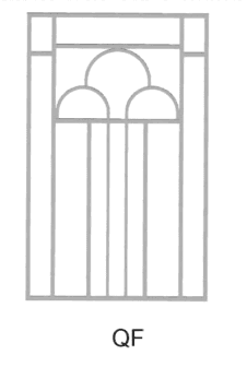 Wrought iron grille - Reference QF