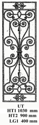 Cast Iron Door Grille — Reference UT