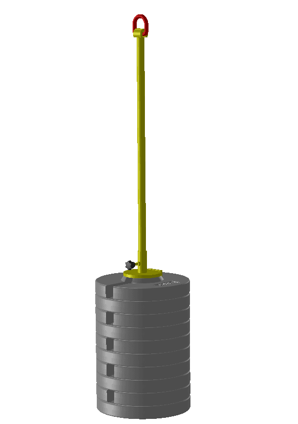 Cylindrical charge mass