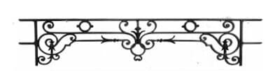 Cast iron window support bar — ref FR