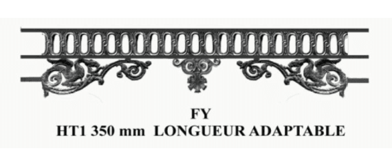 Cast iron window support bar — ref FY