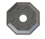 Decorative cast iron rosette - 1675