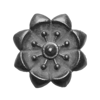 Decorative cast iron rosette - Fuchsia