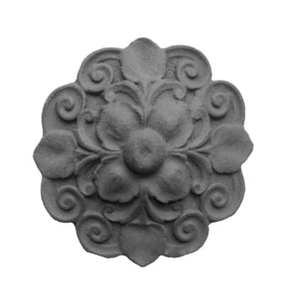 Decorative cast iron rosette - Galax